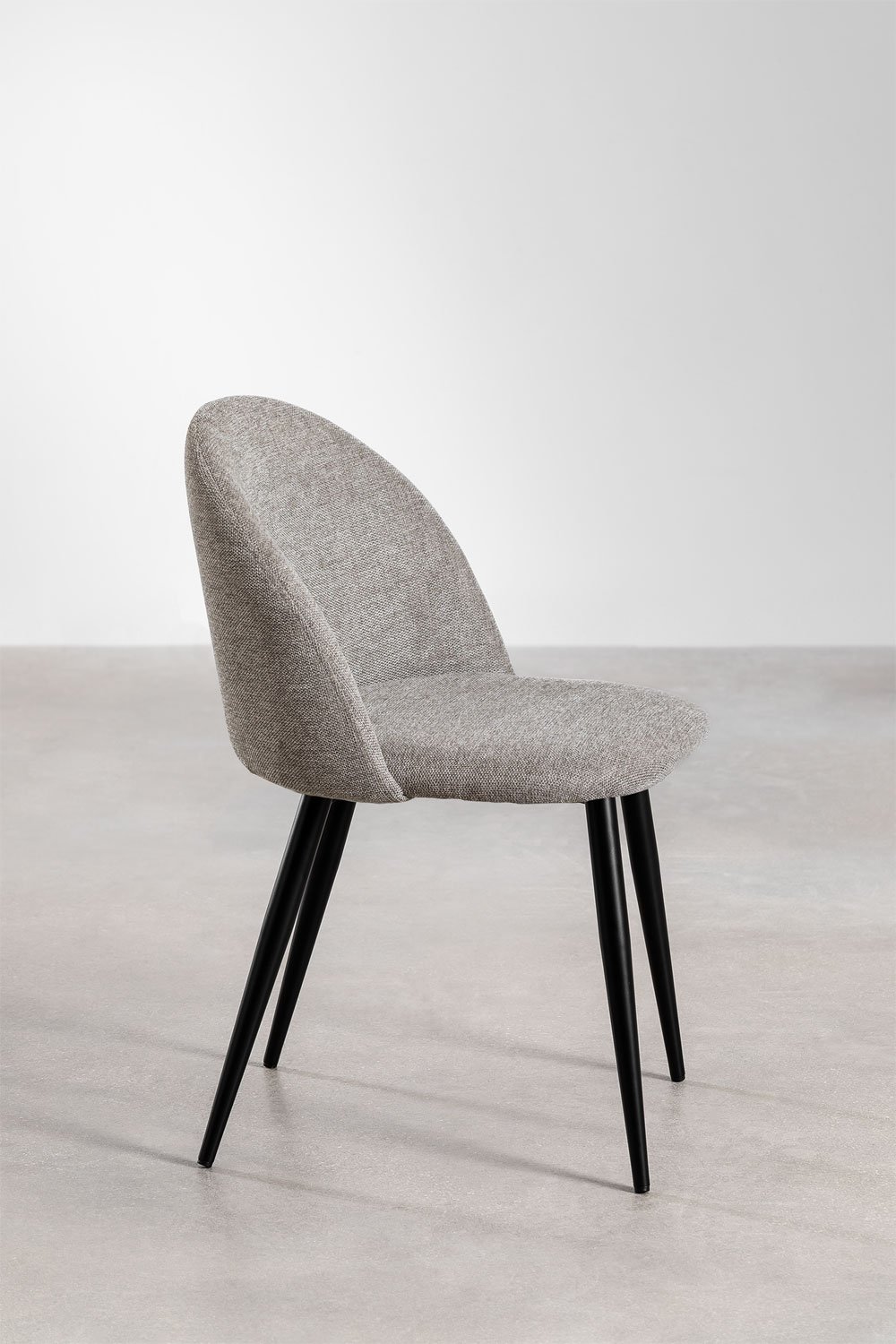 Silla de comedor tapizada y en acero Kana      , imagen de galería 3