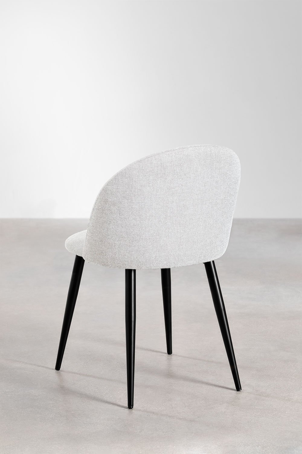 Pack de 4 sillas de comedor tapizada y en acero Kana           , imagen de galería 3