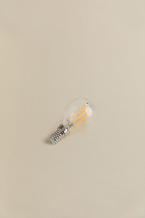 Bombilla Filamento LED E14 G45 6W