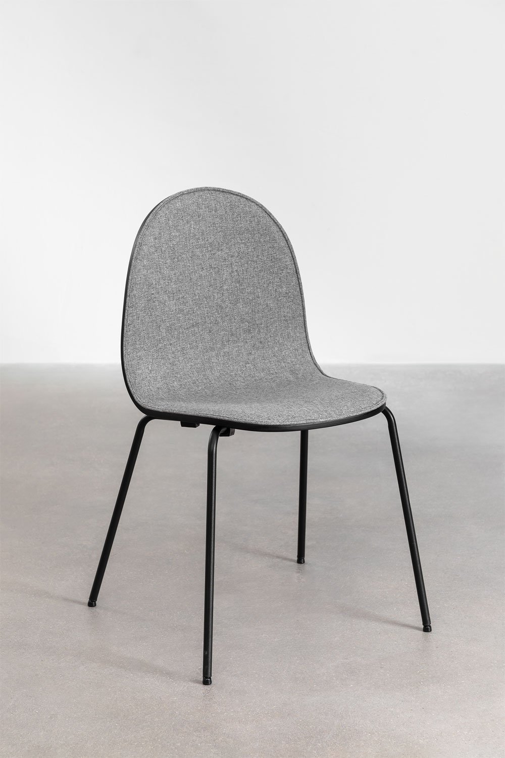 Silla de comedor en tela y acero Maeve, imagen de galer&iacute;a 3