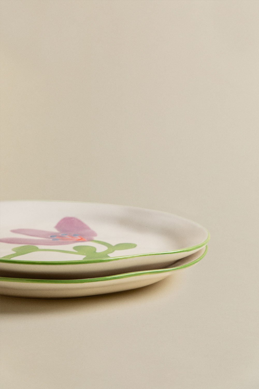 Pack de 2 platos de postre en gres Marneda, imagen de galería 4