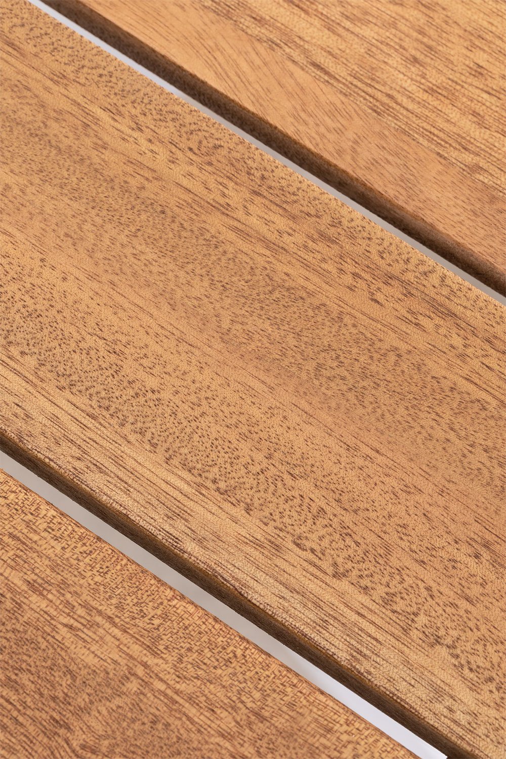 Mesa de jardín cuadrada 90x90 cm en madera de eucalipto y aluminio Archer , imagen de galería 6