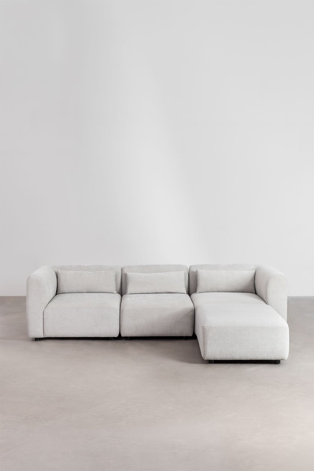 Sofá modular de 3 piezas con puff Fogler    , imagen de galería 4