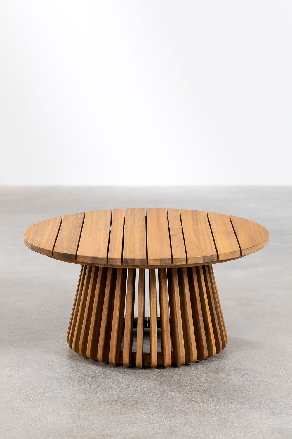 Mesa de Centro Redonda en Madera de Acacia (Ø80 cm) Mura        , imagen de galería 2