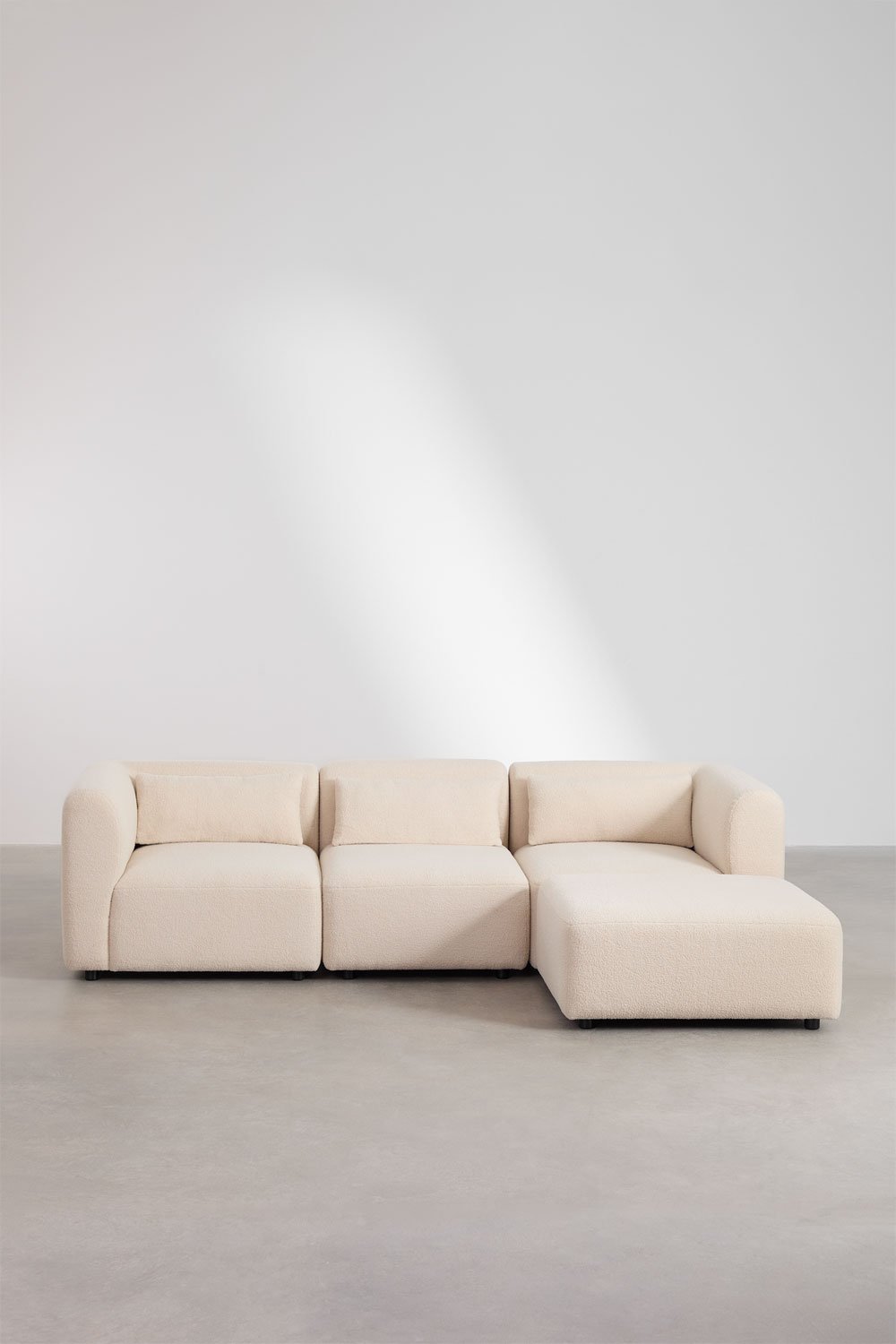 Sofá modular de 3 piezas con puff Fogler    , imagen de galería 4