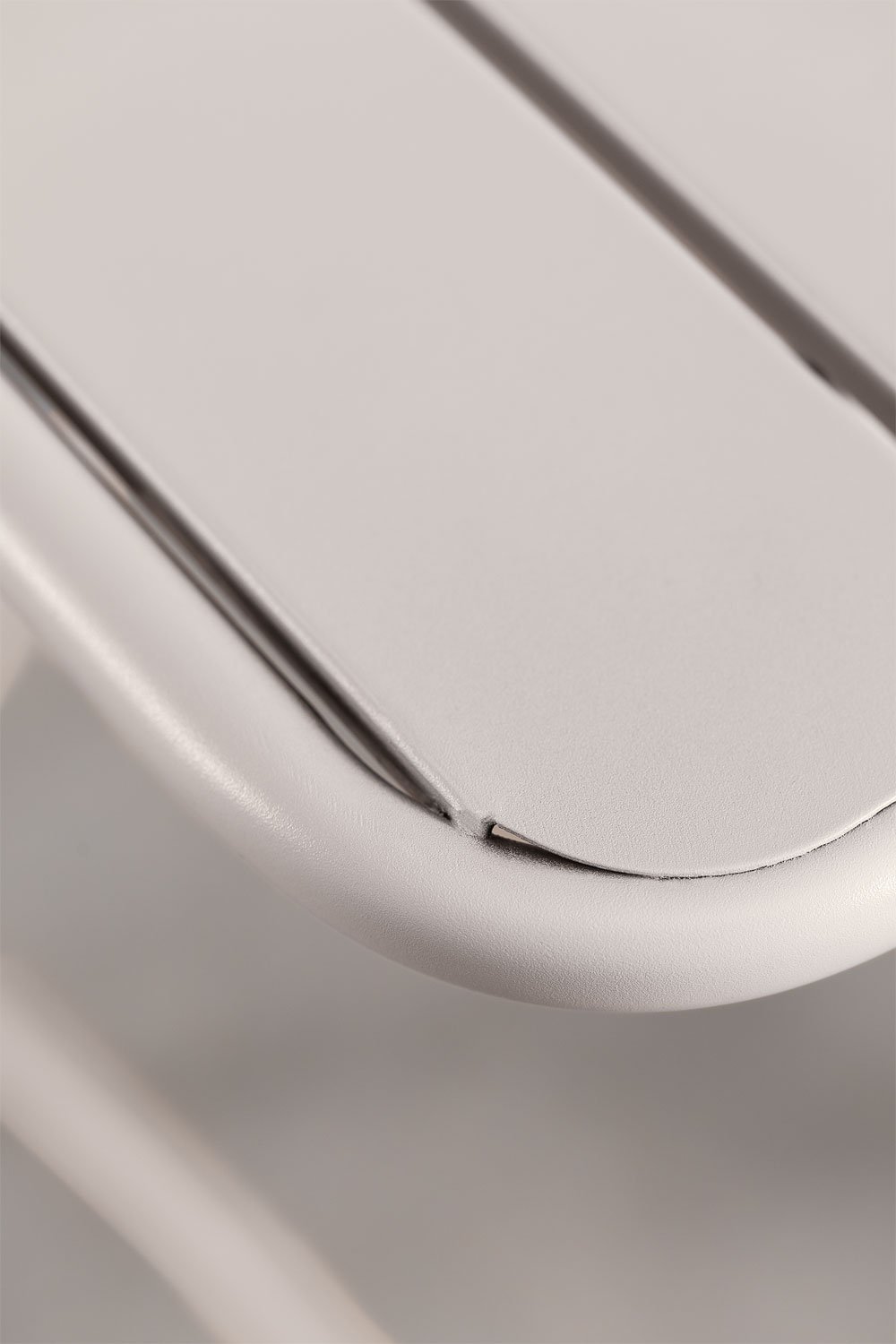 Mesa de cocina cuadrada 60x60 cm plegable en acero Janti, imagen de galería 3