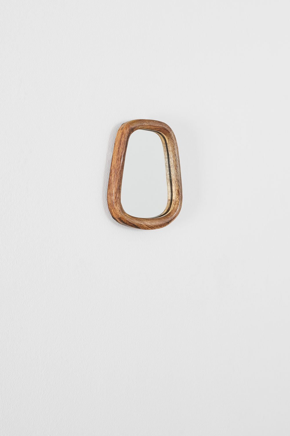 Espejo de pared rectangular en madera de mango 19x22 cm Gabael Design, imagen de galería 3