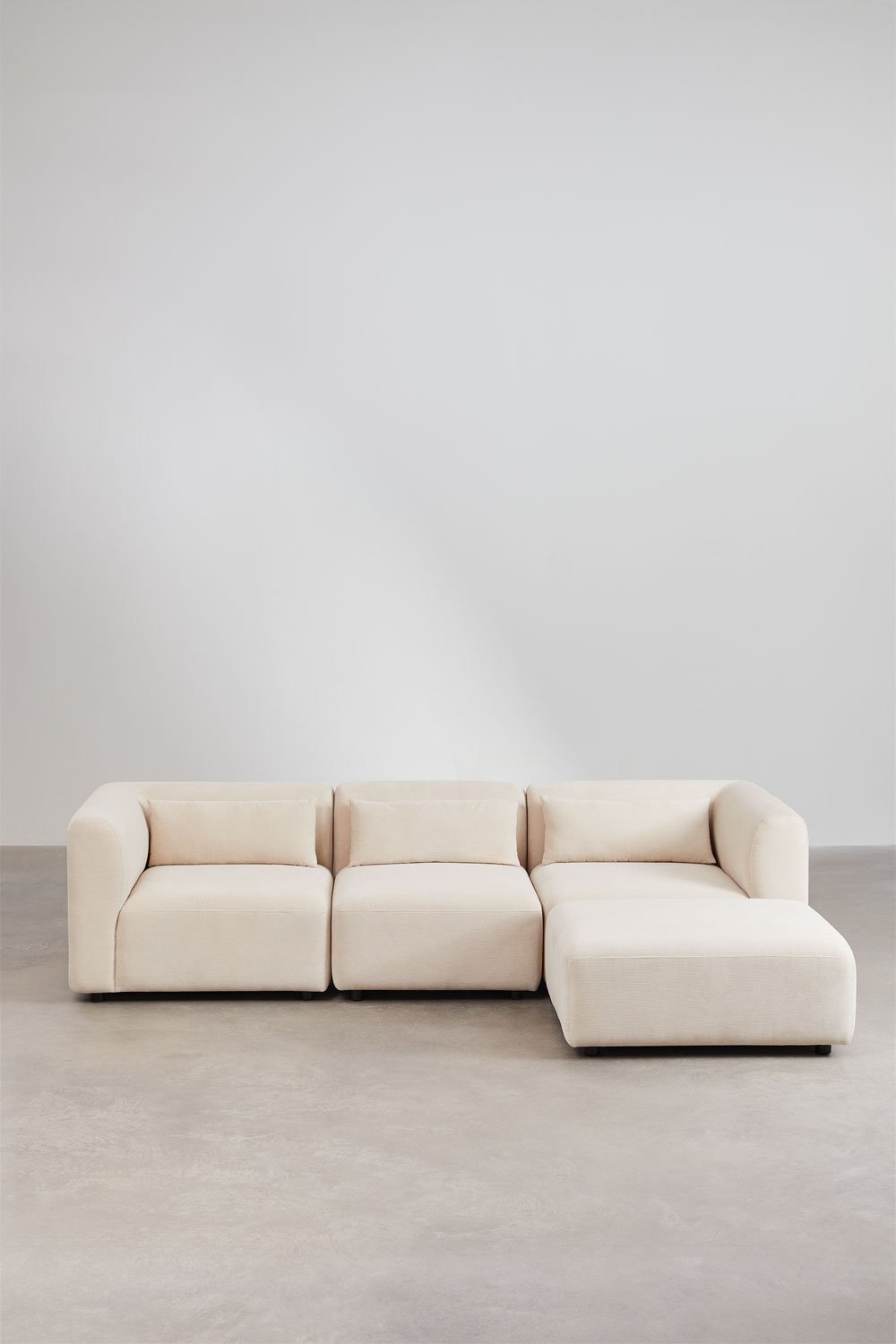 Sofá modular de 3 piezas con puff Fogler    , imagen de galería 4