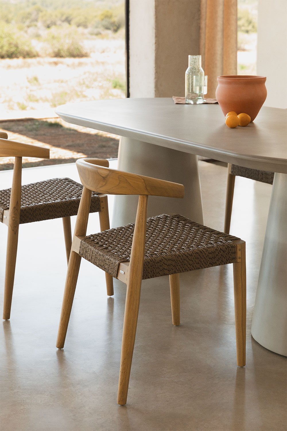 Silla de Comedor en Madera de Teca Celle            , imagen de galería 1