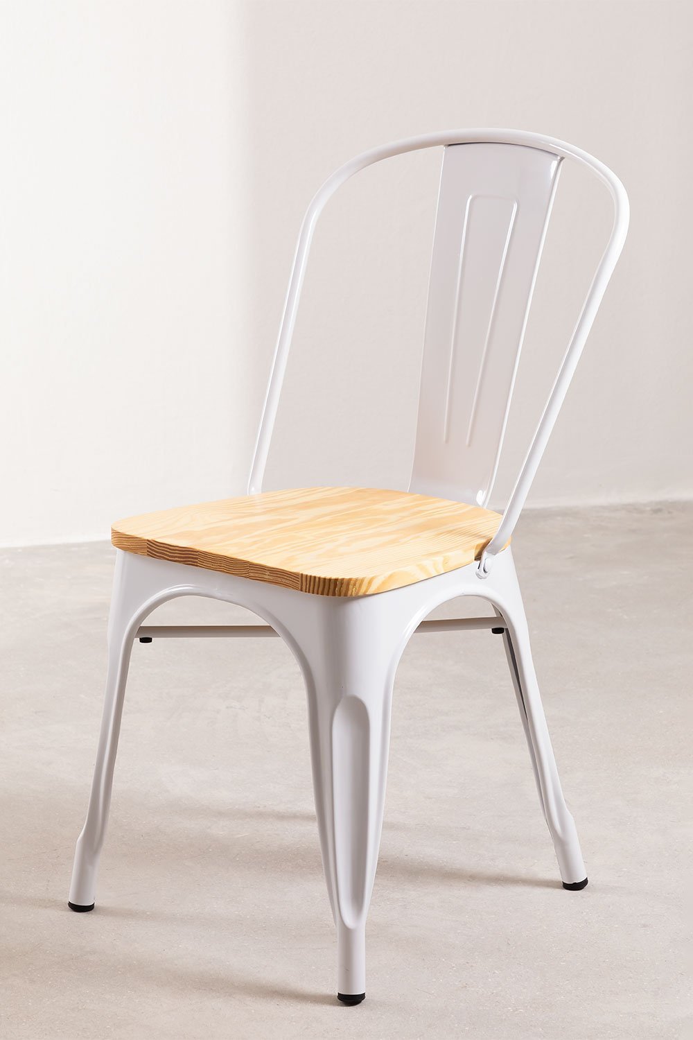 Silla de comedor apilable Lix Madera, imagen de galería 2