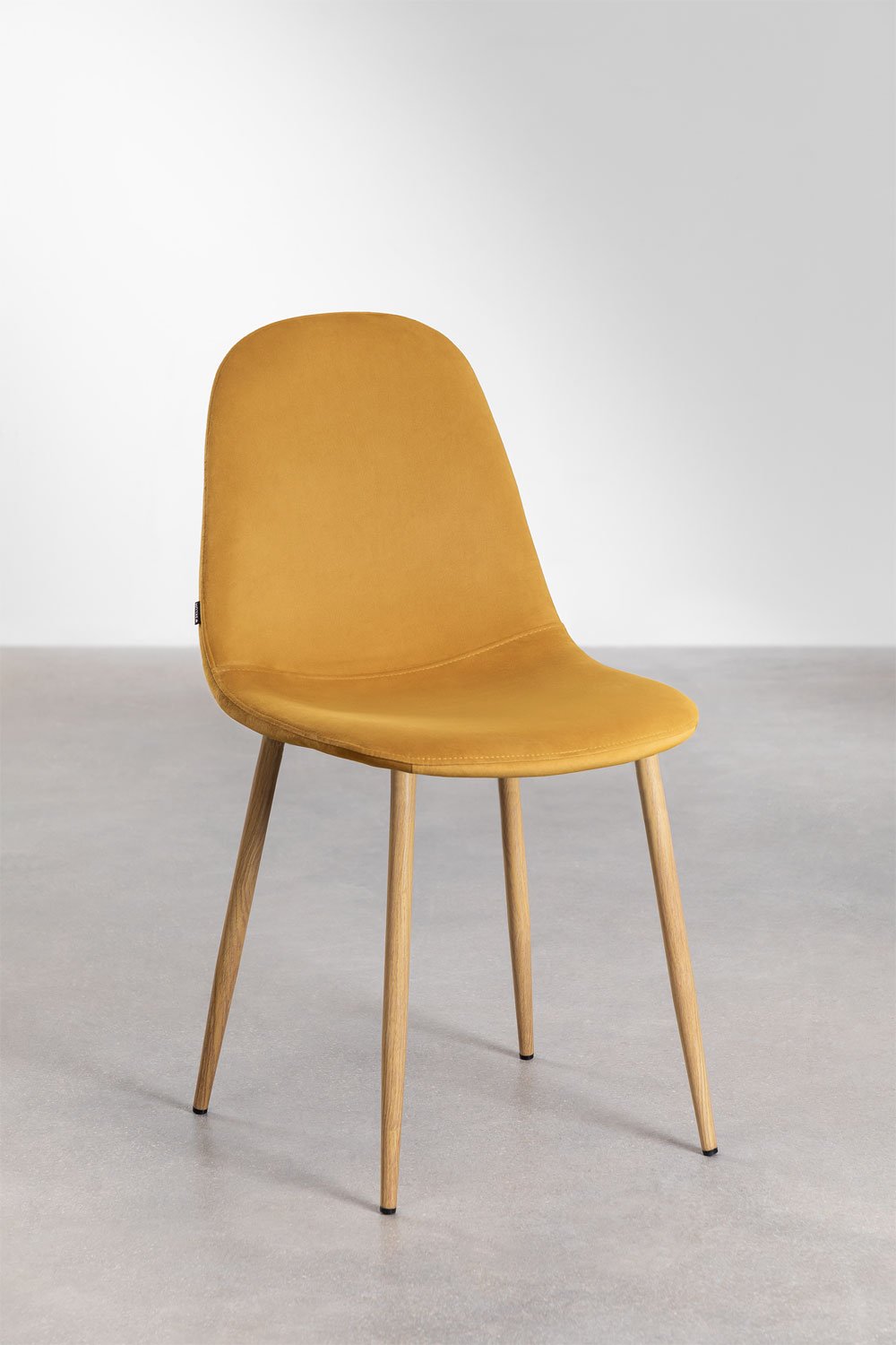 Pack de 4 sillas de comedor en terciopelo Glamm    , imagen de galería 2