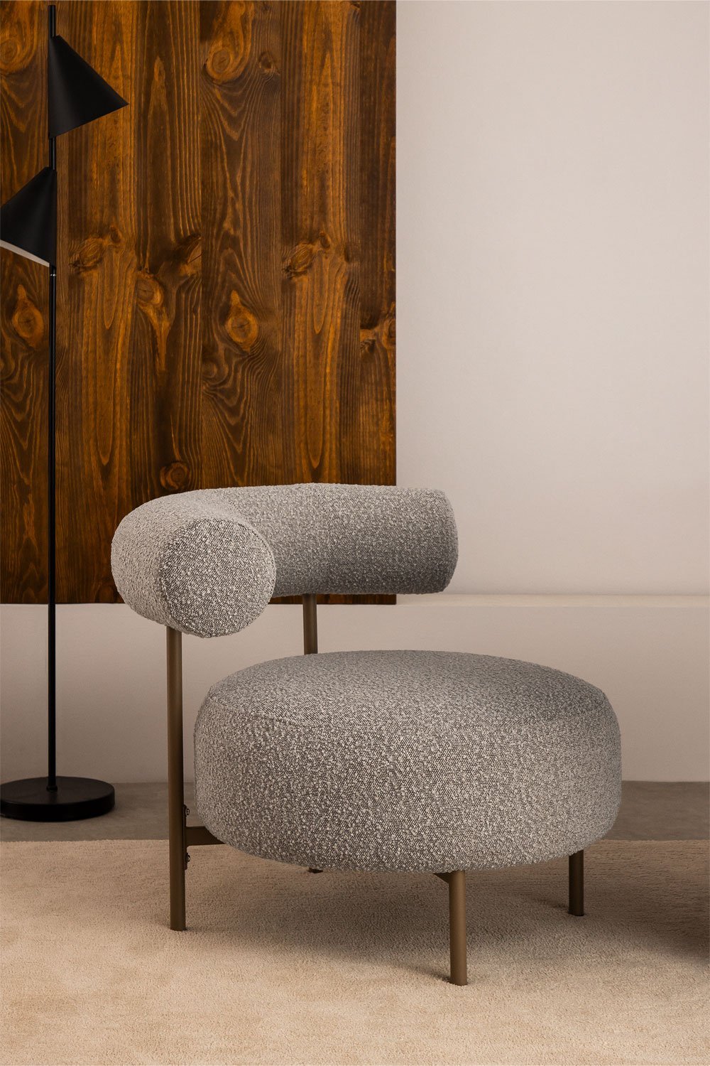 Pack de 2 sillones en tela bouclé Arieta  , imagen de galería 1