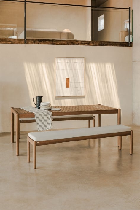 Banco en madera de eucalipto 180 cm Aderyn