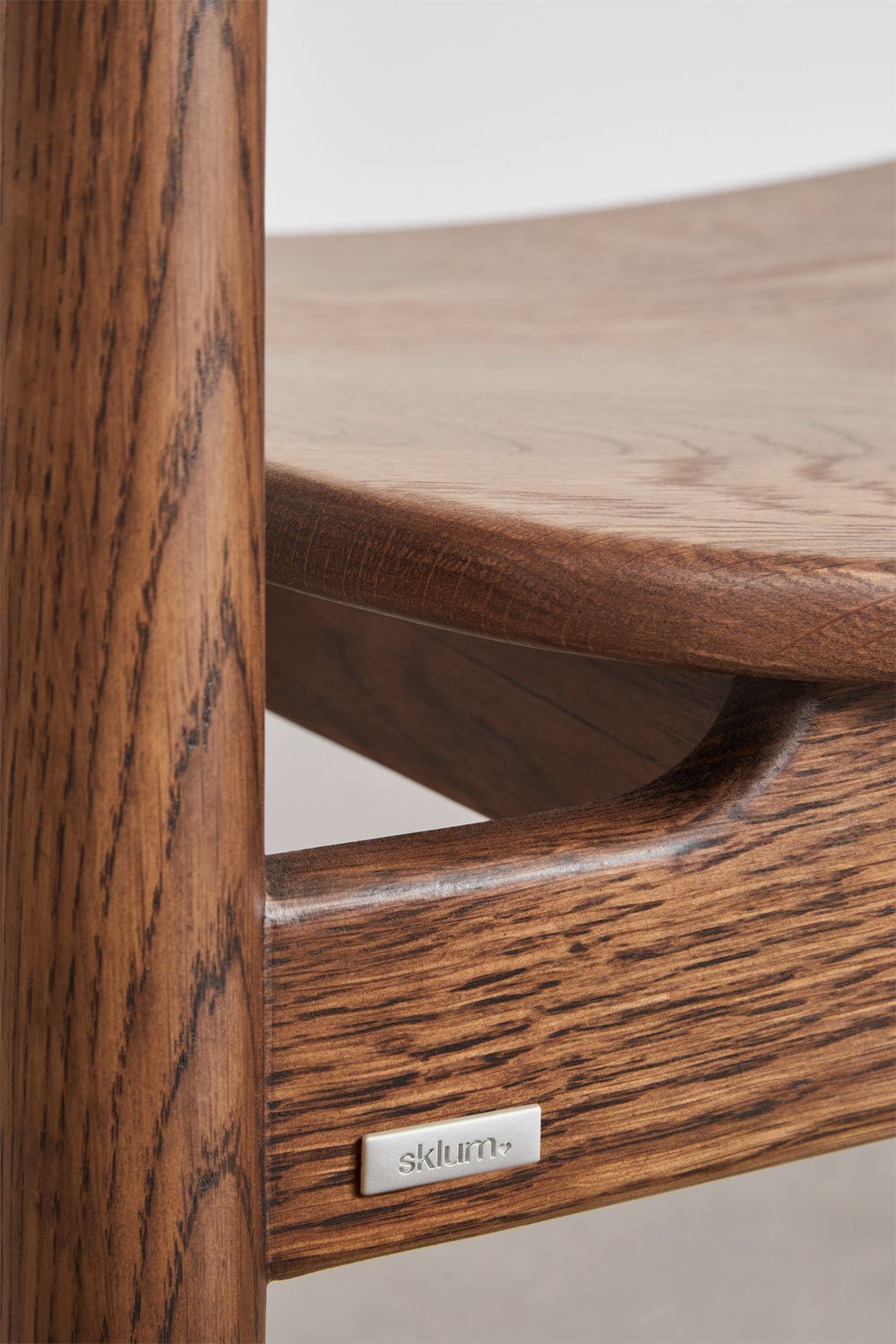 Pack de 4 sillas de comedor en madera de roble Mireita, imagen de galería 7