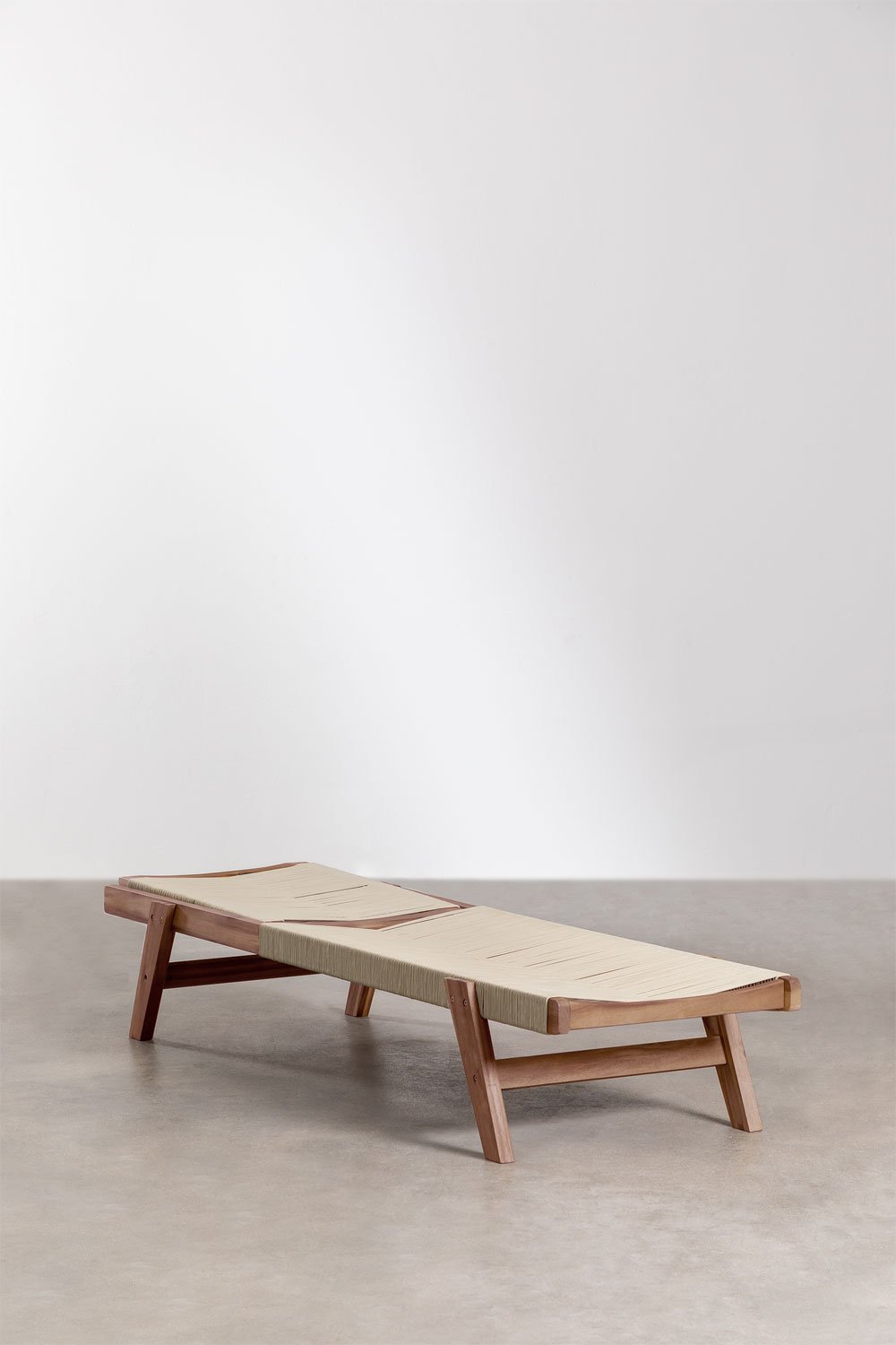Tumbona reclinable en madera de acacia Tenay, imagen de galería 2