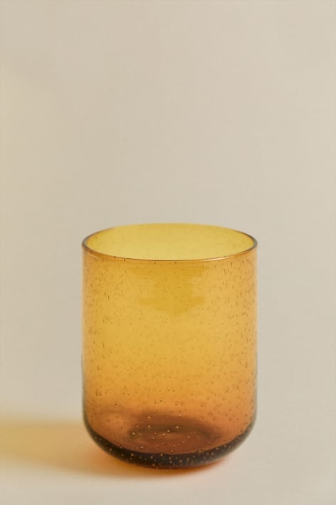 Pack de 4 vasos de vidrio 32 cl Gulix - Amarillo Ocre