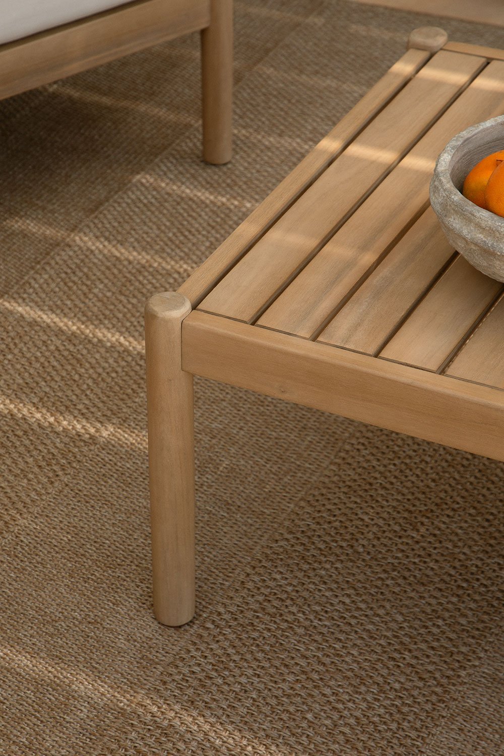 Mesa de Centro para Jardín Rectangular en Madera de Acacia (100x60 cm) Bizerta, imagen de galería 2