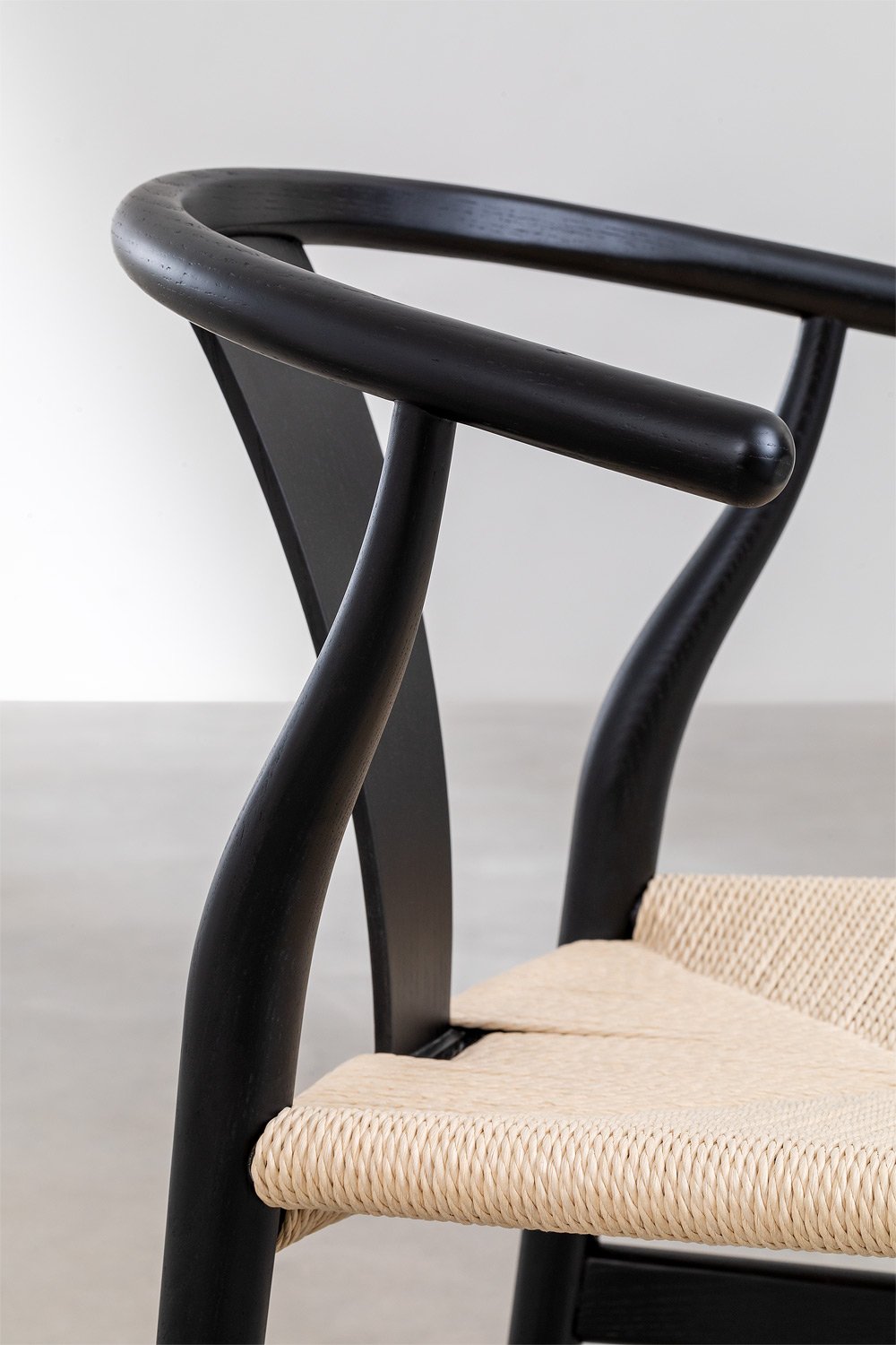 Pack de 4 sillas de comedor en madera de olmo Uish Edition, imagen de galería 6