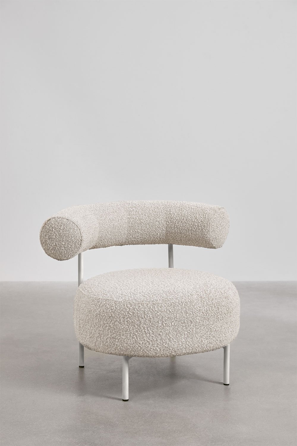 Sillón en tela bouclé Arieta   , imagen de galería 1