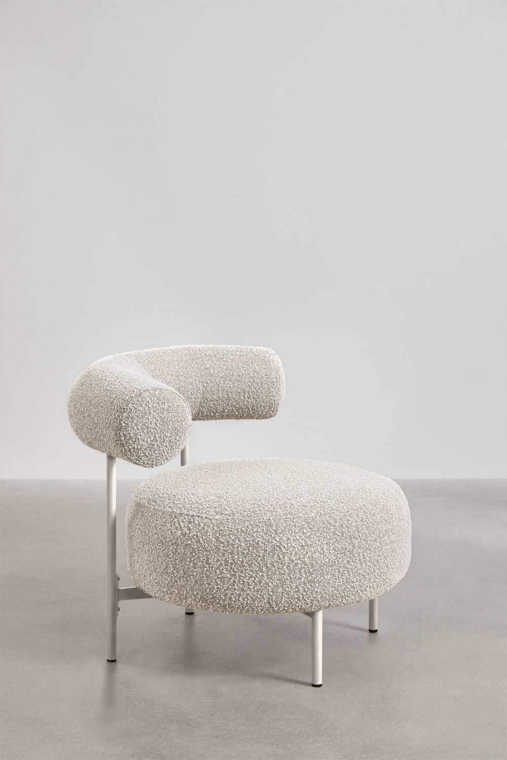 Sillón en tela bouclé Arieta   , imagen de galería 2