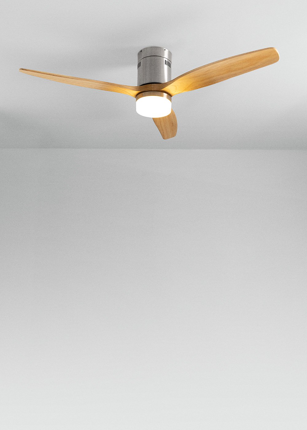 CREATE - WIND CALM - Ventilador de techo 40W silencioso Ø132 cm 100% madera, imagen de galería 2
