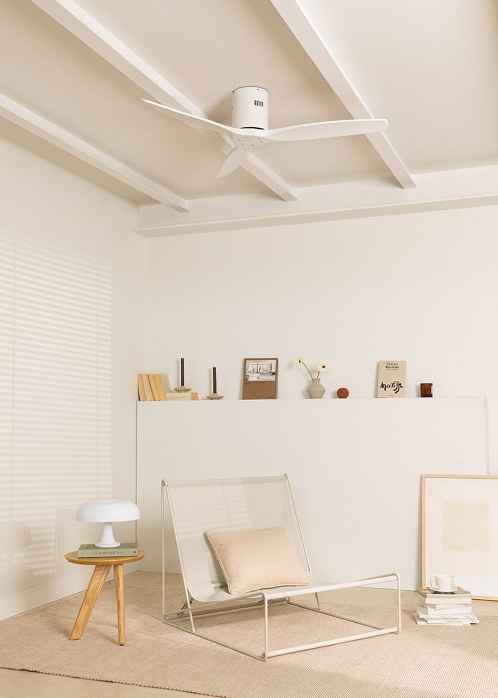 CREATE - WIND CALM - Ventilador de techo 40W silencioso Ø132 cm 100% madera, imagen de galería 2