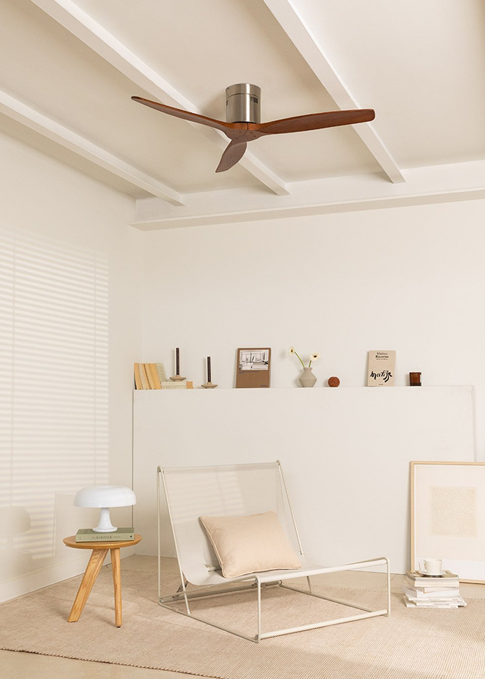 CREATE - WIND CALM - Ventilador de techo 40W silencioso Ø132 cm 100% madera, imagen de galería 2