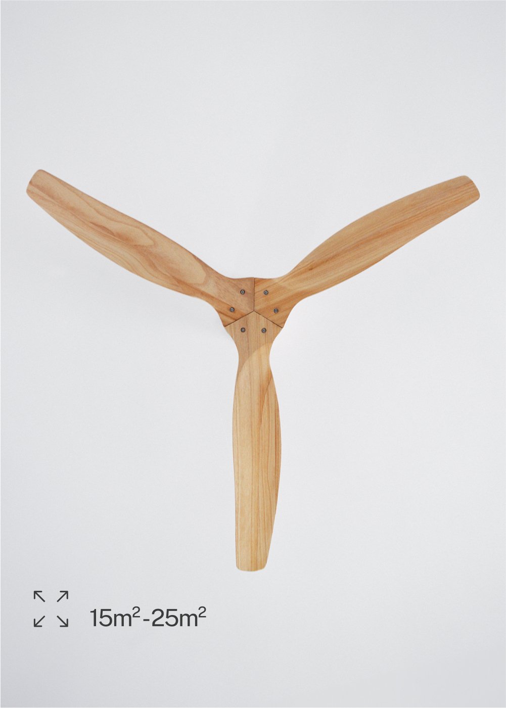 CREATE - WIND CALM - Ventilador de techo 40W silencioso Ø132 cm 100% madera, imagen de galería 5