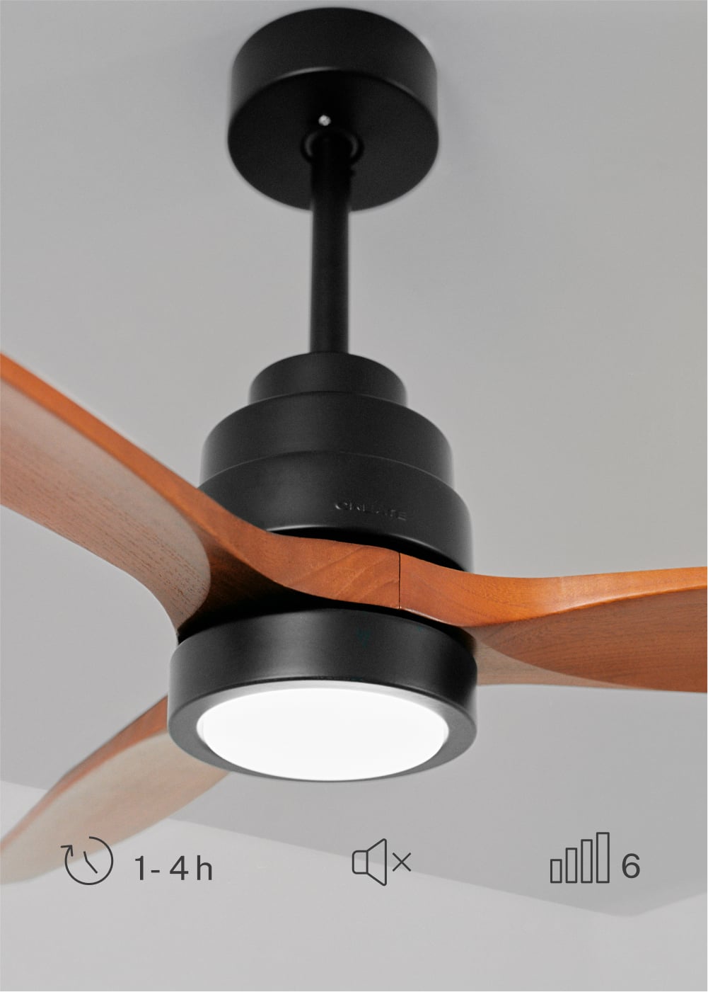 CREATE - WIND STYLANCE - Ventilador de techo 40W silencioso Ø132 cm 100% madera, imagen de galer&iacute;a 4