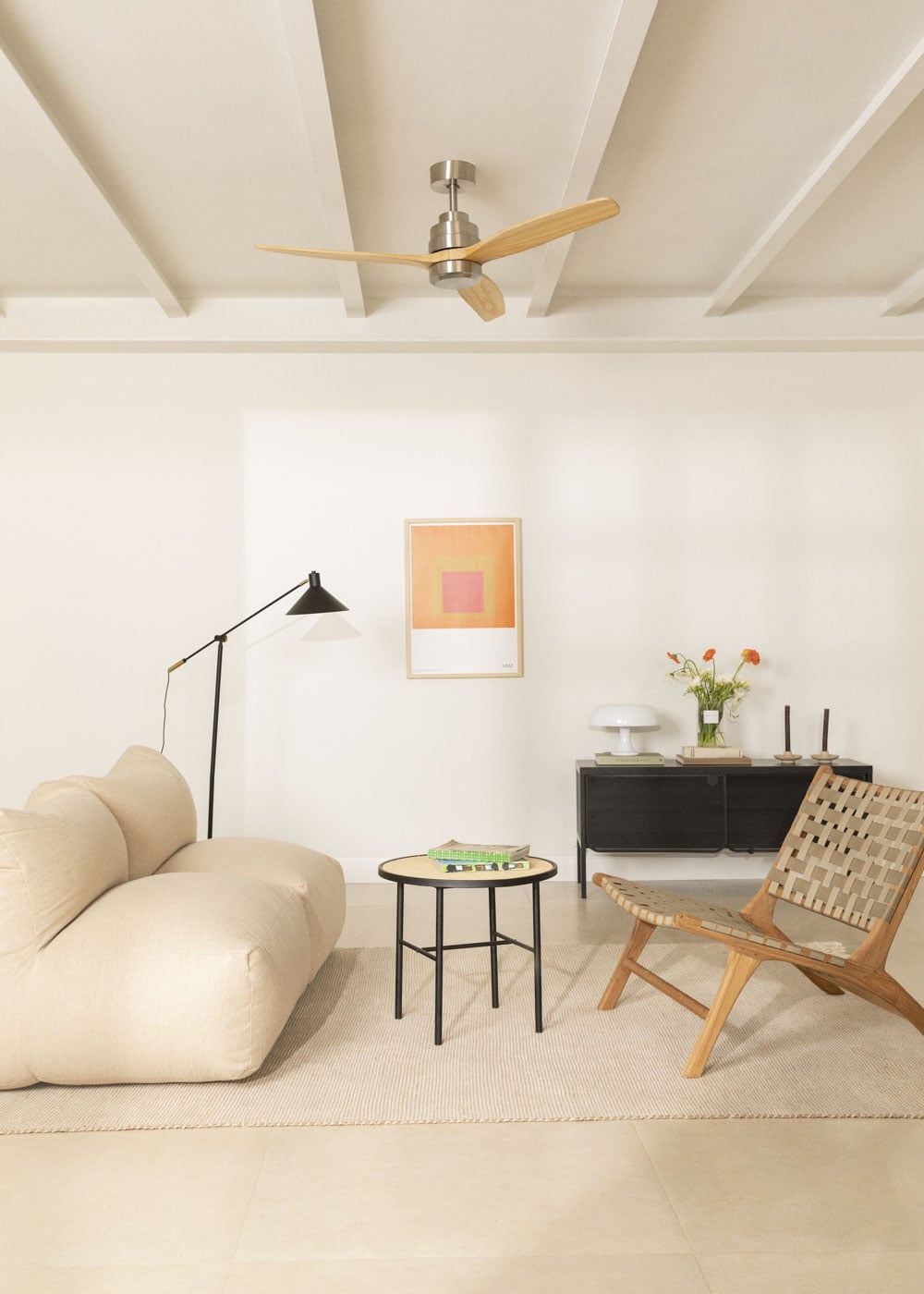 CREATE - WIND STYLANCE - Ventilador de techo 40W silencioso Ø132 cm 100% madera, imagen de galer&iacute;a 1