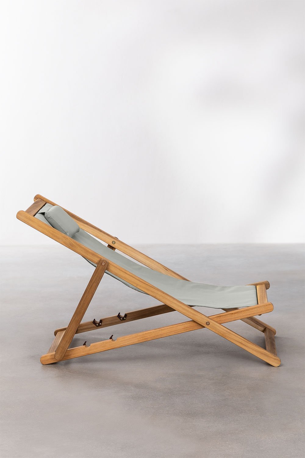 Hamaca plegable con cojín en madera Kardis , imagen de galería 3