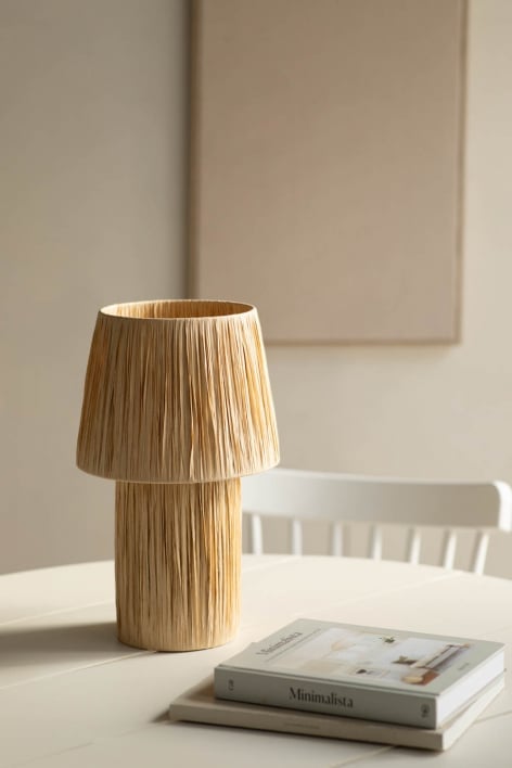 Lámpara de mesa en papel Nironalde