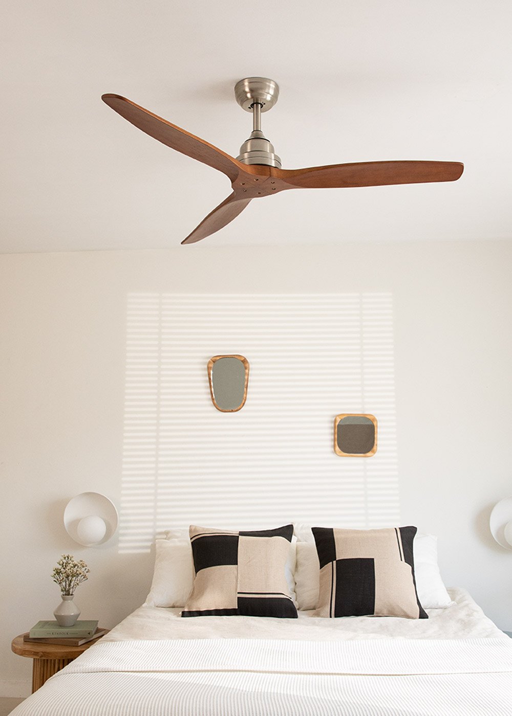 CREATE - WIND WOOD - Ventilador de techo 75W silencioso Ø132 cm 100% madera, imagen de galería 1