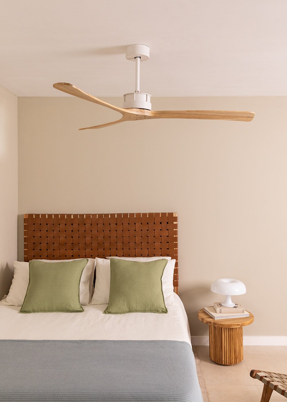 CREATE - WIND LARGE - Ventilador de techo 40W silencioso XL Ø152 cm 100% madera, imagen de galería 1