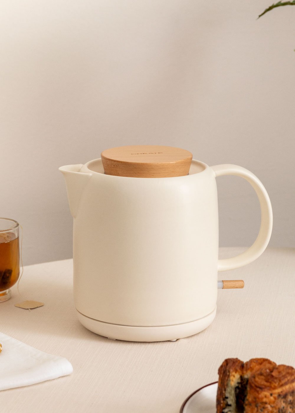 CREATE - KETTLE CERAMIC - Hervidor de agua eléctrico de cerámica 1 L, imagen de galería 1