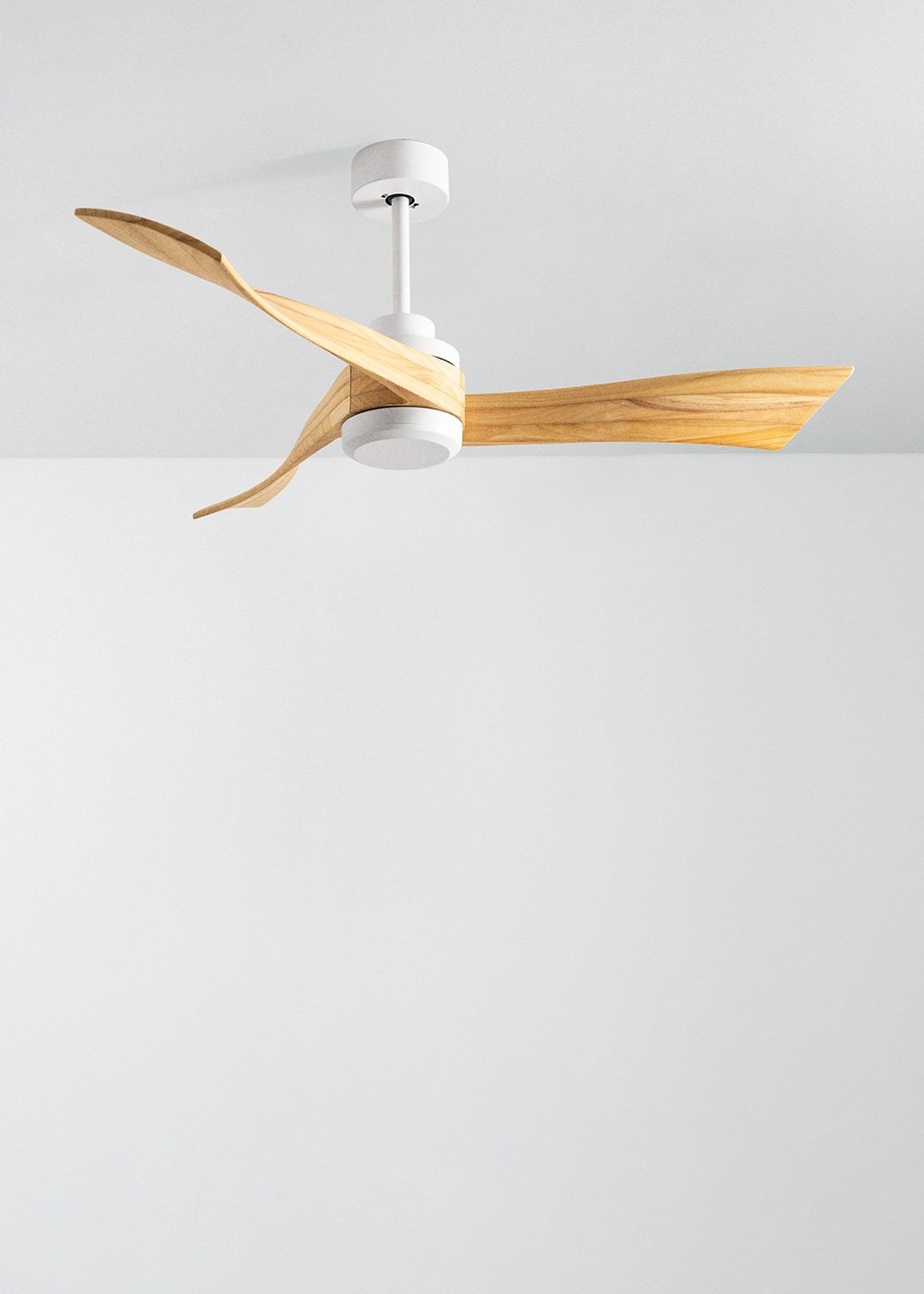 CREATE - WIND CURVE - Ventilador de techo 40W silencioso Ø132 cm 100% madera, imagen de galería 2