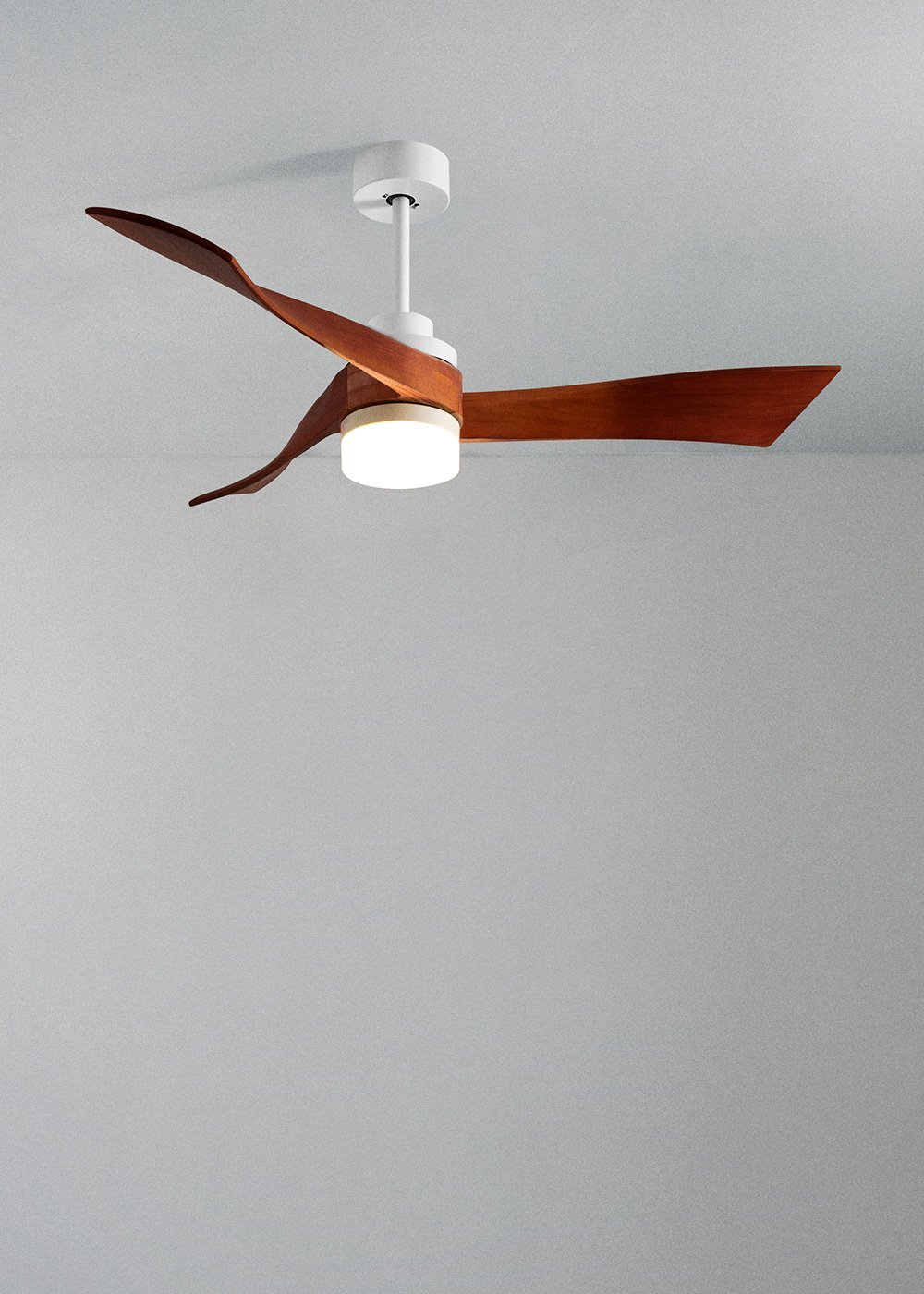 CREATE - WIND CURVE - Ventilador de techo 40W silencioso Ø132 cm 100% madera, imagen de galería 2