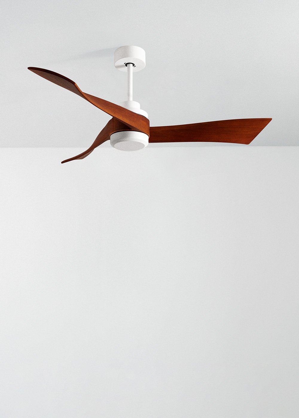 CREATE - WIND CURVE - Ventilador de techo 40W silencioso Ø132 cm 100% madera, imagen de galería 2