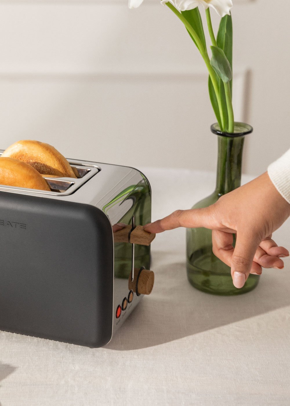 CREATE - TOAST RETRO - Tostadora para rebanadas anchas, imagen de galería 3