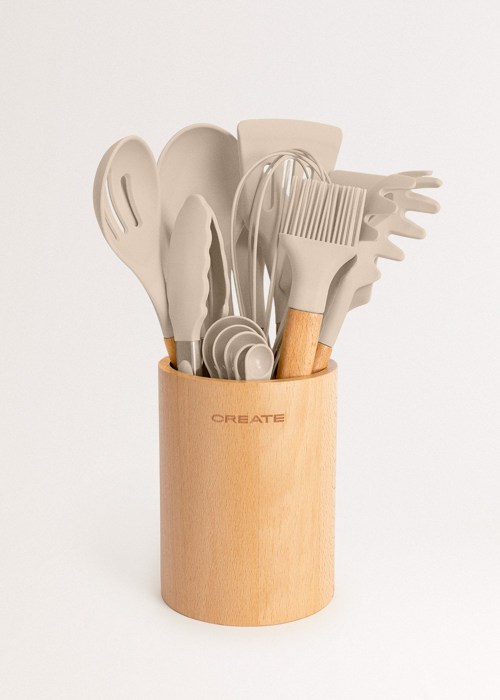 CREATE - KITCHENWARE STUDIO - Utensilios de cocina de silicona y madera, imagen de galería 1