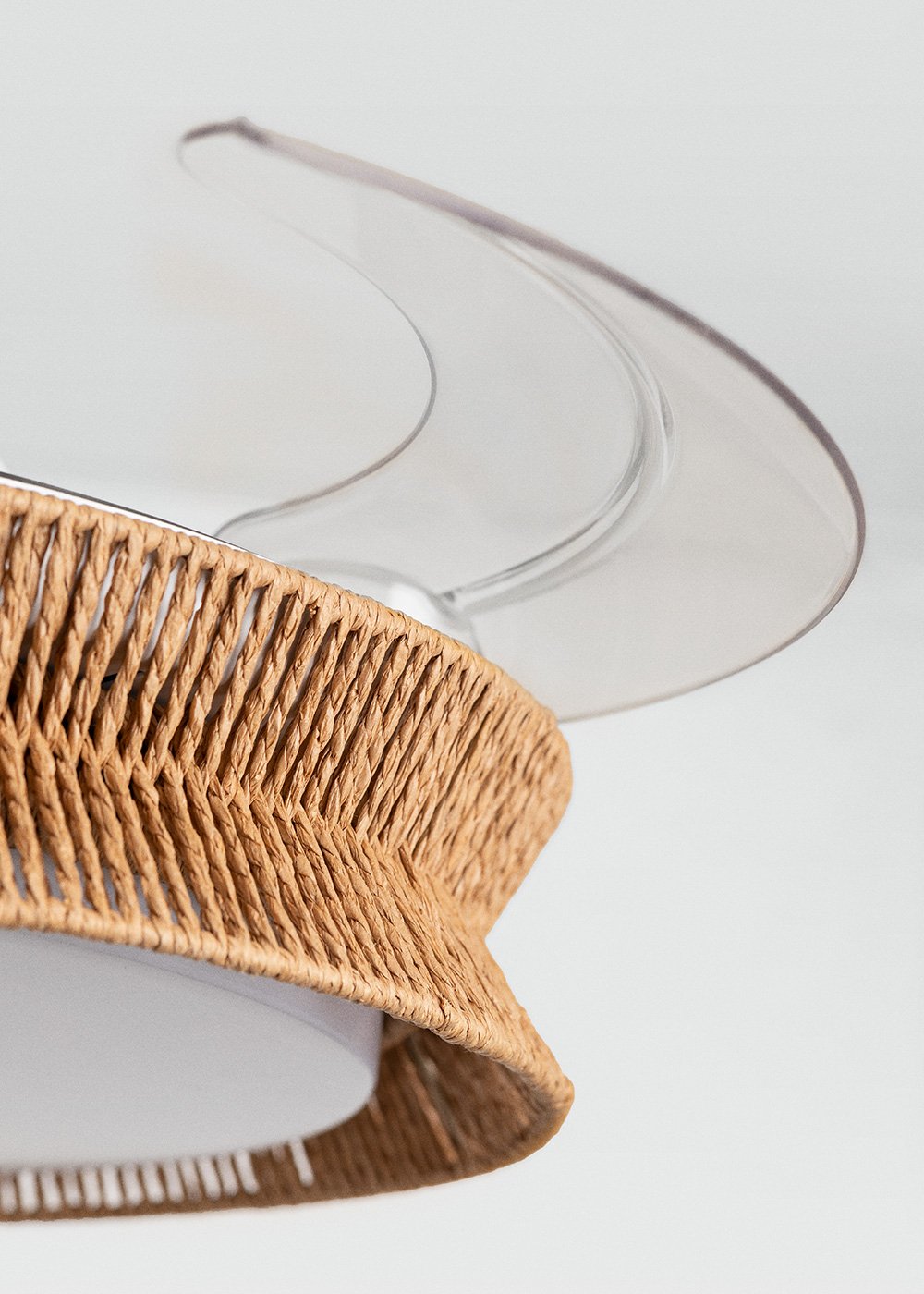 CREATE - WIND CLEAR RATTAN - Ventilador de techo 40W silencioso Ø107cm aspas retráctiles con luz LED de 36W, imagen de galer&iacute;a 4