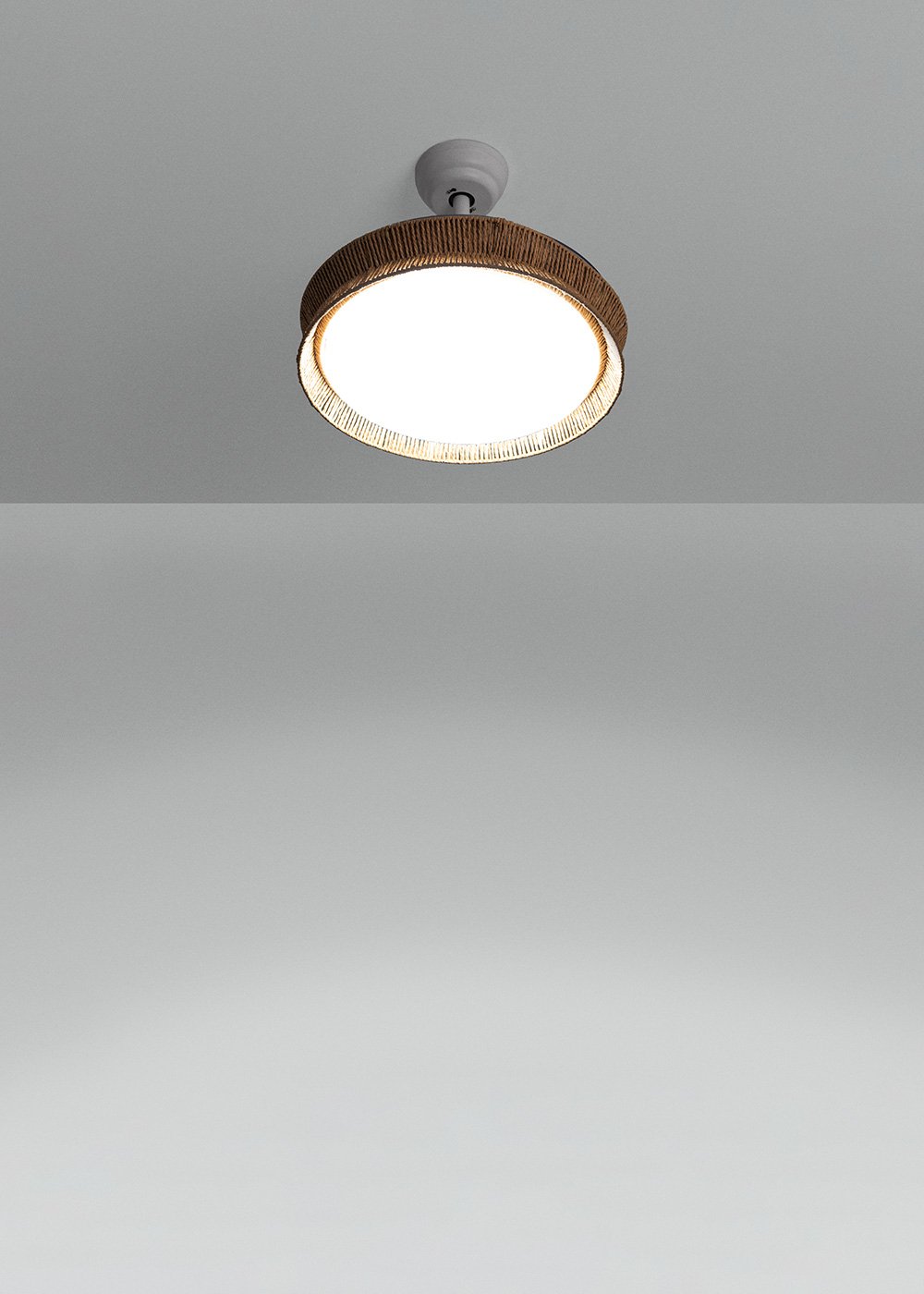 CREATE - WIND CLEAR RATTAN - Ventilador de techo 40W silencioso Ø107cm aspas retráctiles con luz LED de 36W, imagen de galer&iacute;a 2