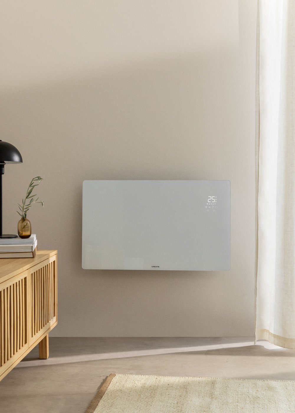 CREATE - WARM CRYSTAL 2000W - Convector Eléctrico de Cristal con WiFi, imagen de galería 7