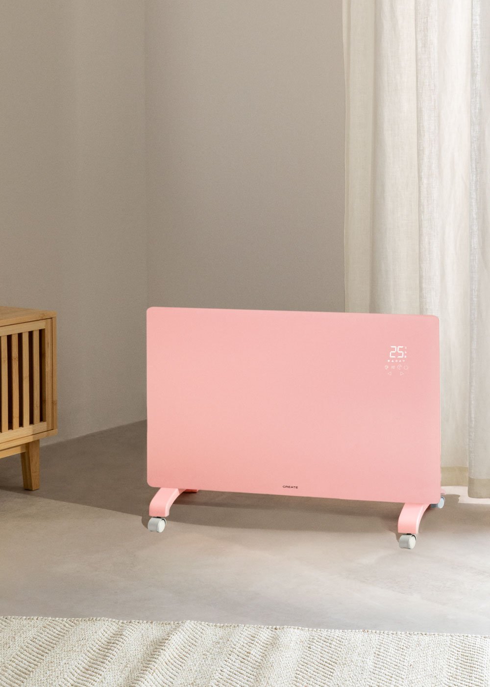 CREATE - WARM CRYSTAL 2000W - Convector Eléctrico de Cristal con WiFi, imagen de galería 1