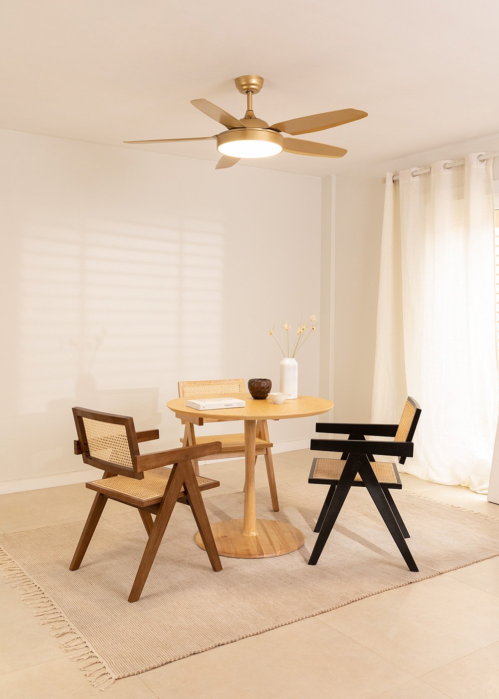 CREATE - WIND FLAT - Ventilador techo 40W silencioso Ø132 cm , imagen de galería 1