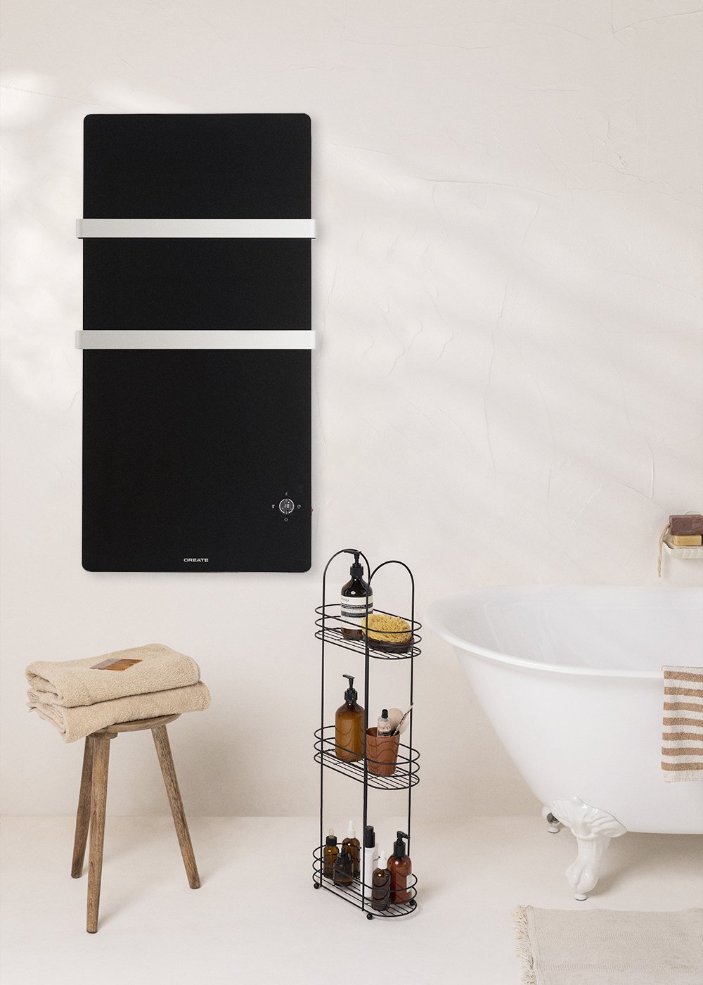 sklum CREATE - WARM TOWEL CRYSTAL - Toallero electrico de cristal con WiFi 600W