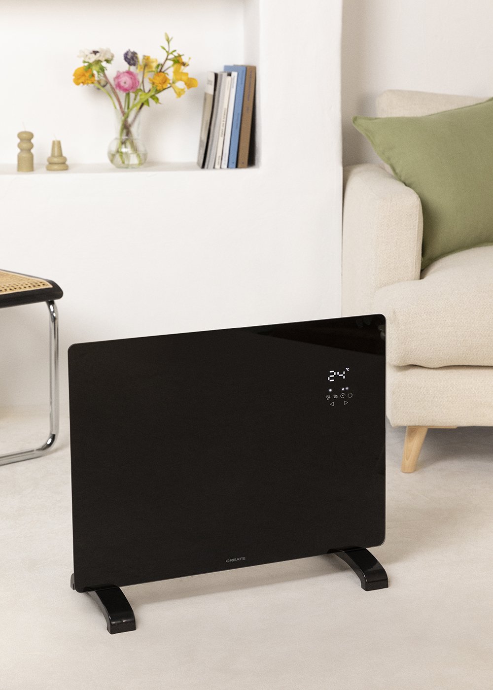 CREATE - WARM CRYSTAL 1500W - Convector Eléctrico de Cristal con WiFi , imagen de galería 1