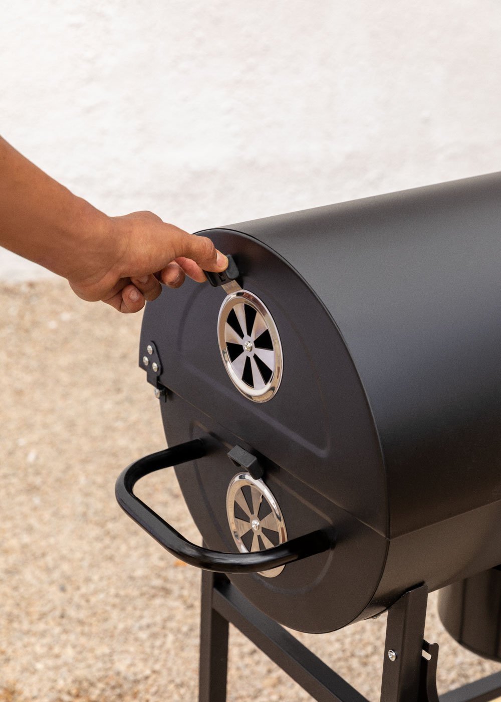 CREATE - BBQ SMOKEY - Barbacoa ahumadora de carbón con ruedas, imagen de galería 3