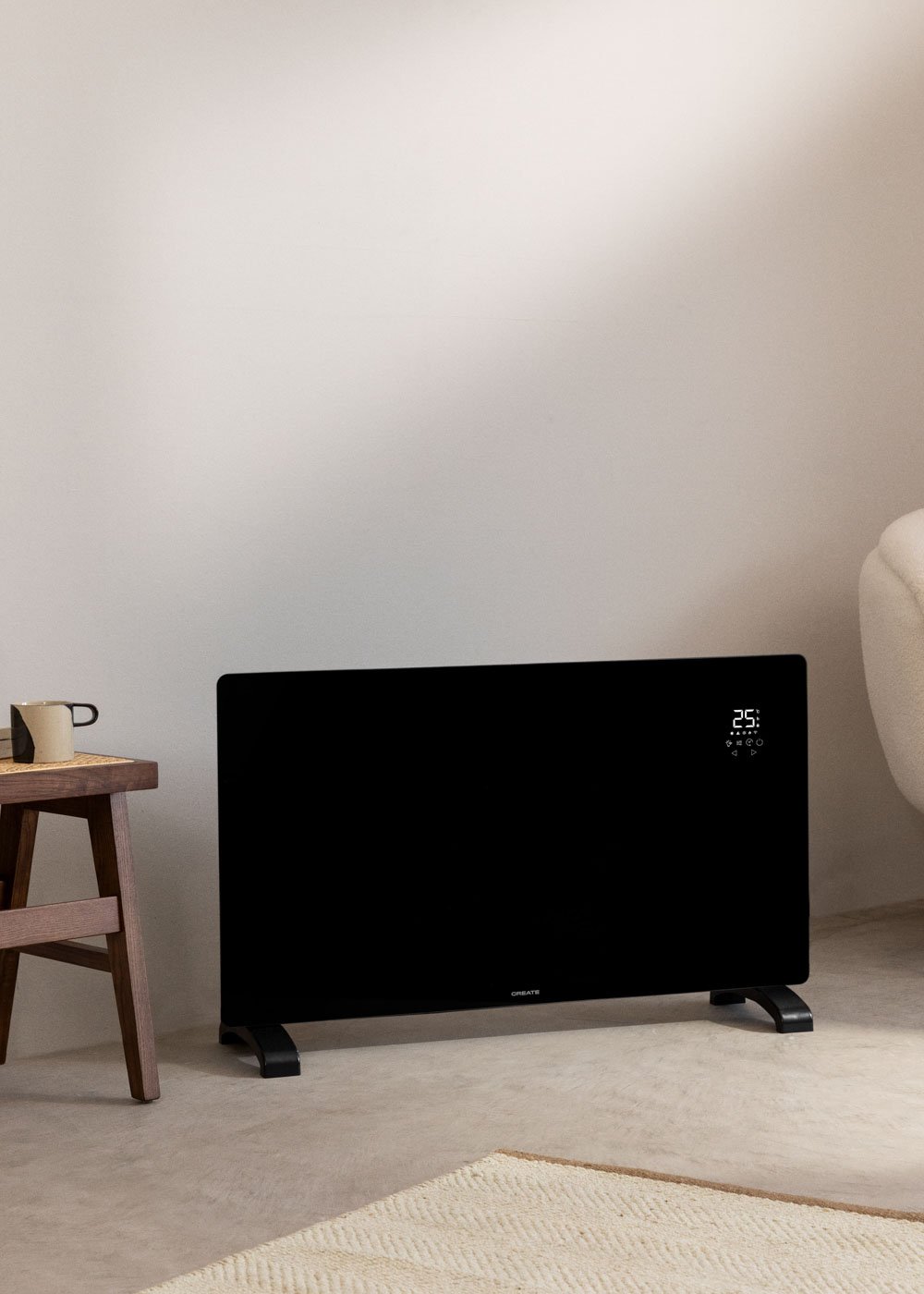 CREATE - WARM CRYSTAL 2500W - Convector Eléctrico de Cristal con WiFi , imagen de galería 1