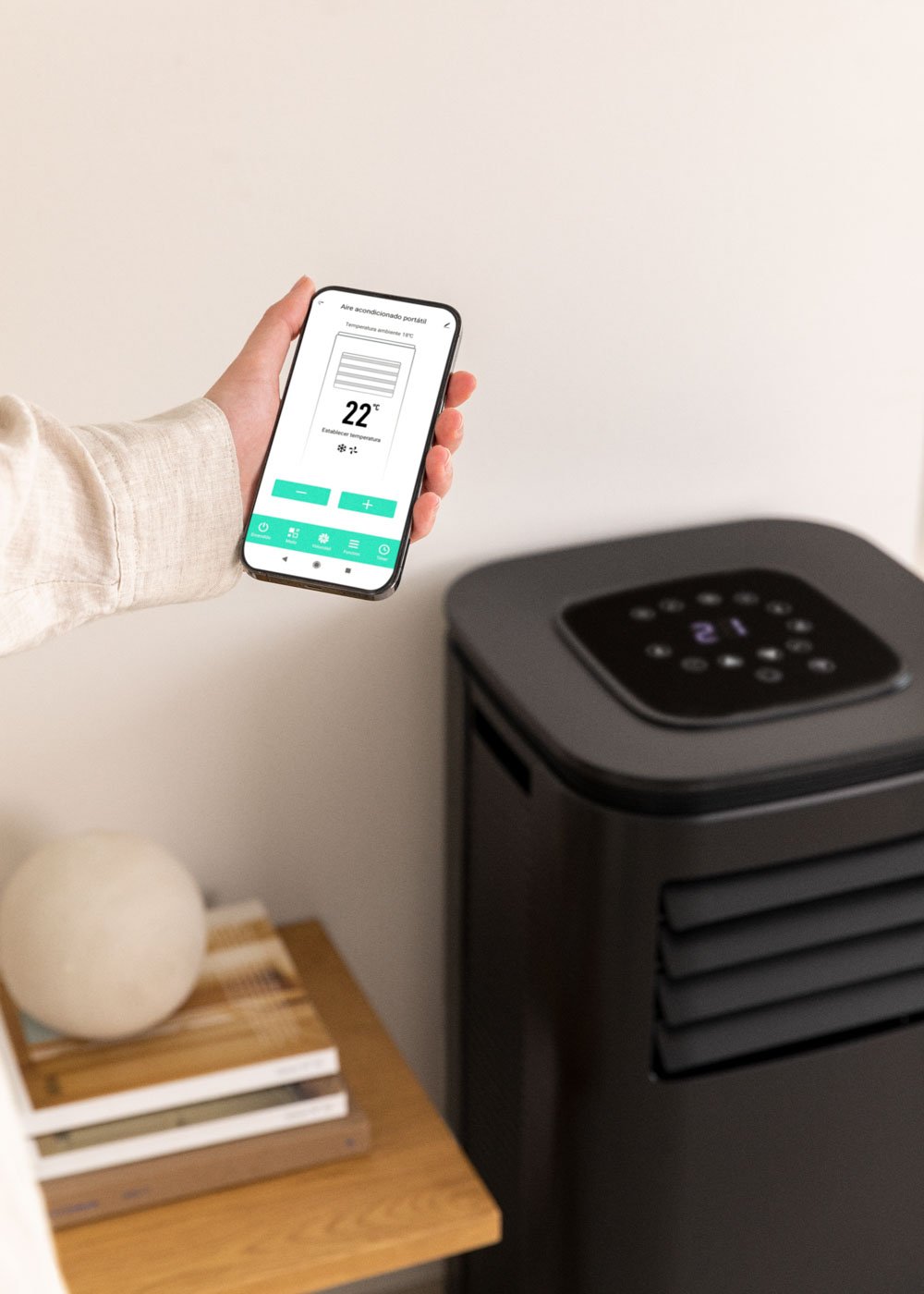 CREATE - SILKAIR CONNECT PRO - Climatizador portátil 4 en 1 WiFi 9000 BTU con bomba de calor, imagen de galería 2